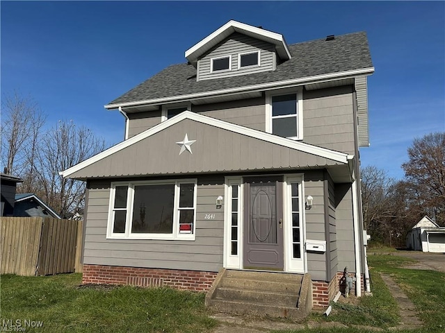 view of front of property