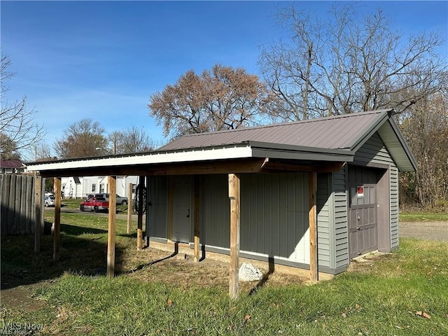 view of side of home featuring a carport