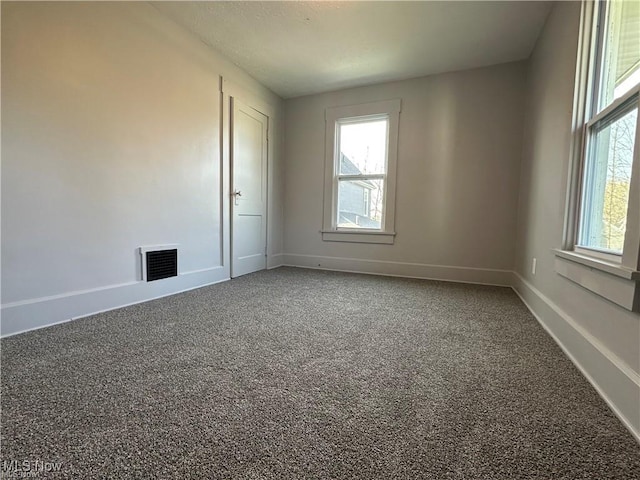 spare room with carpet