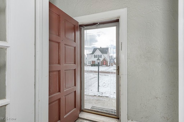 view of doorway to outside