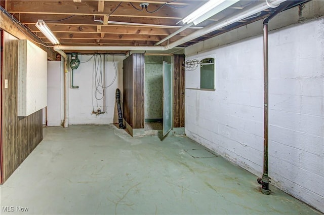 view of basement