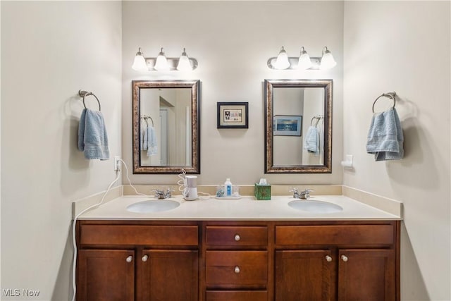 bathroom featuring vanity