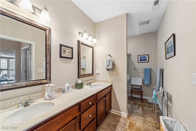 bathroom with vanity