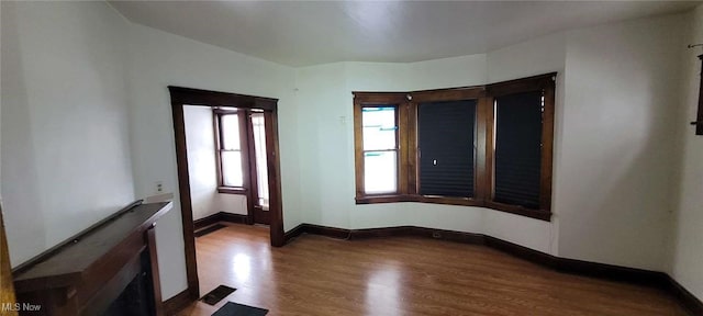 empty room with wood-type flooring