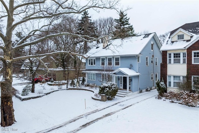 view of front of home