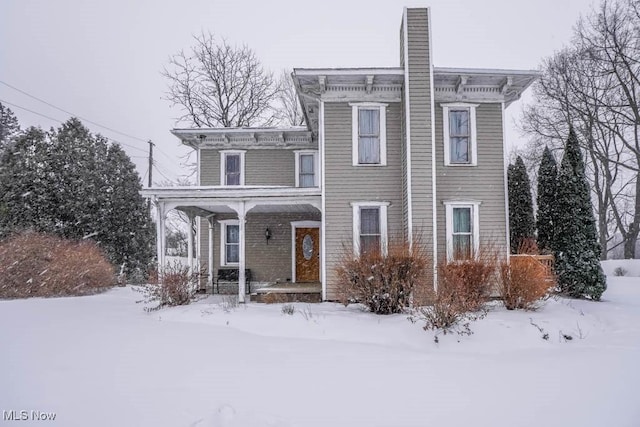 view of italianate-style house