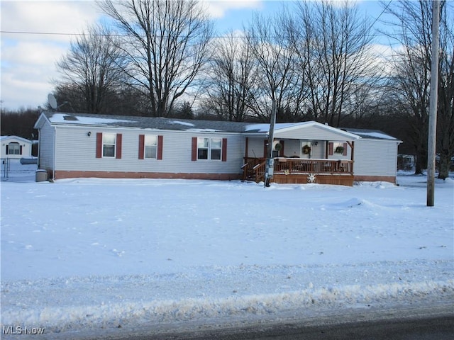 view of front of house with a porch