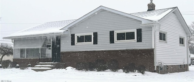 view of front of home