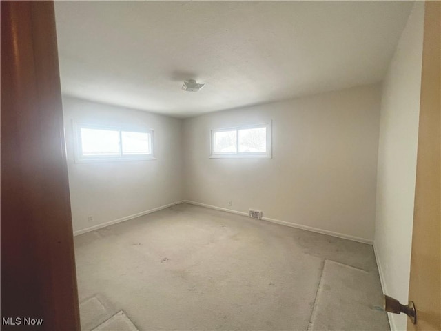 view of carpeted empty room