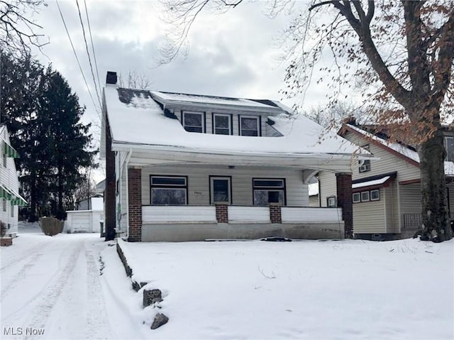 view of bungalow-style house