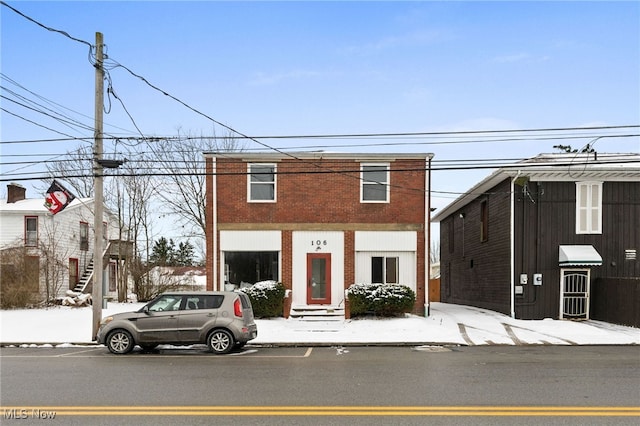 view of property with a garage