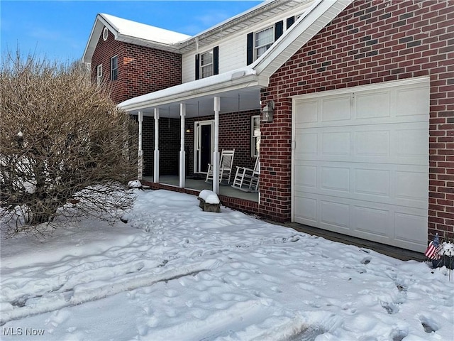 view of front of property with a porch