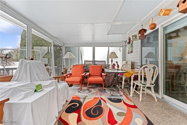 view of sunroom / solarium