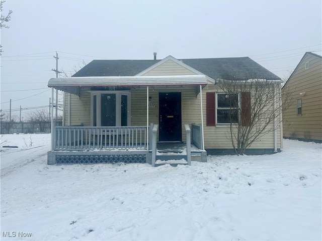 bungalow-style house with a porch