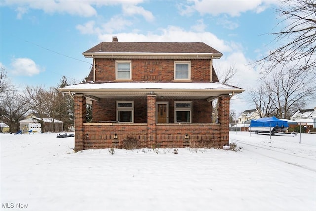 bungalow-style house with covered porch