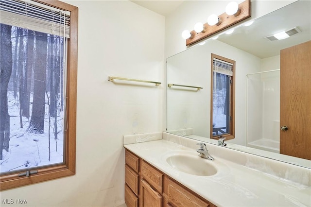 bathroom with vanity