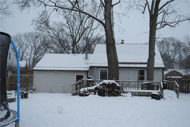 exterior space with a wooden deck