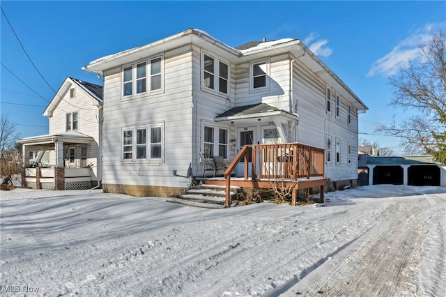 view of front property with a porch