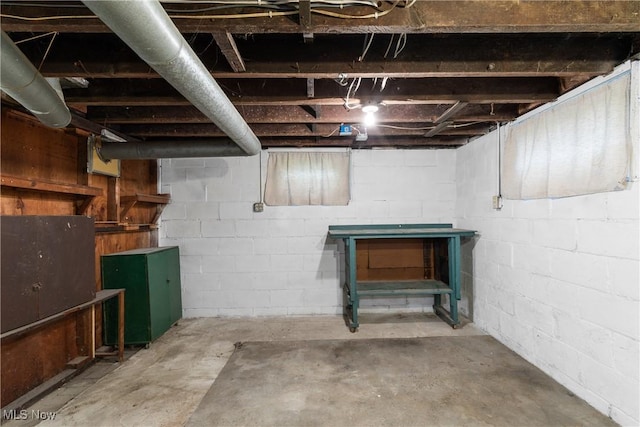 view of basement