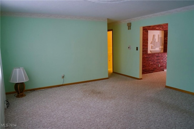 view of carpeted empty room