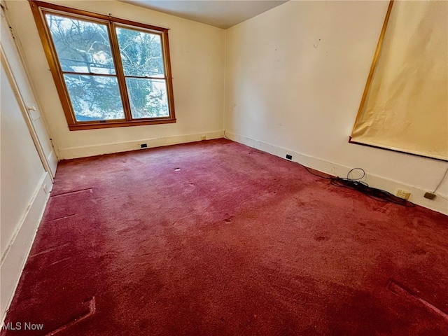 view of carpeted empty room