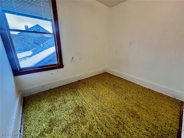 view of carpeted empty room