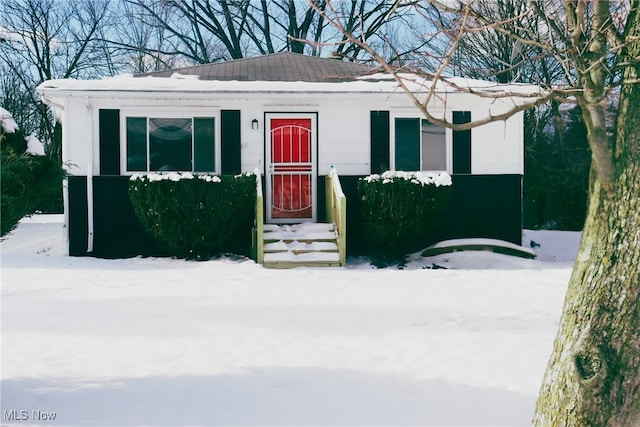 view of front of home