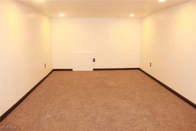 empty room with light carpet