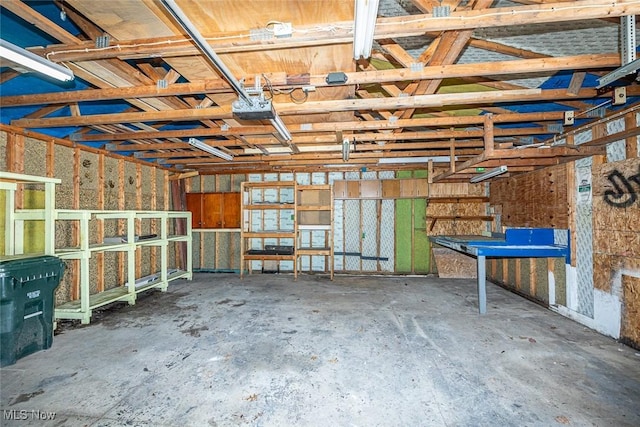 miscellaneous room featuring concrete flooring