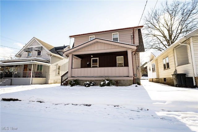 view of front of home featuring a porch