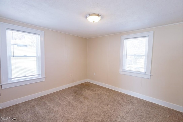 empty room with carpet flooring