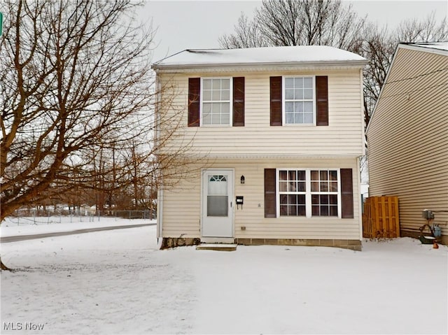 view of front of home