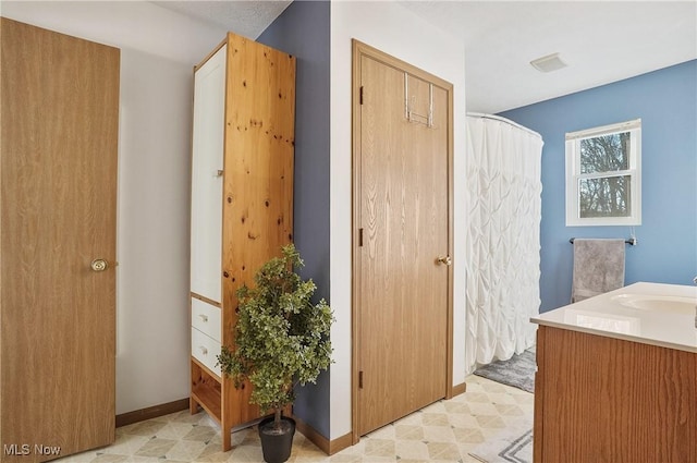 bathroom with vanity