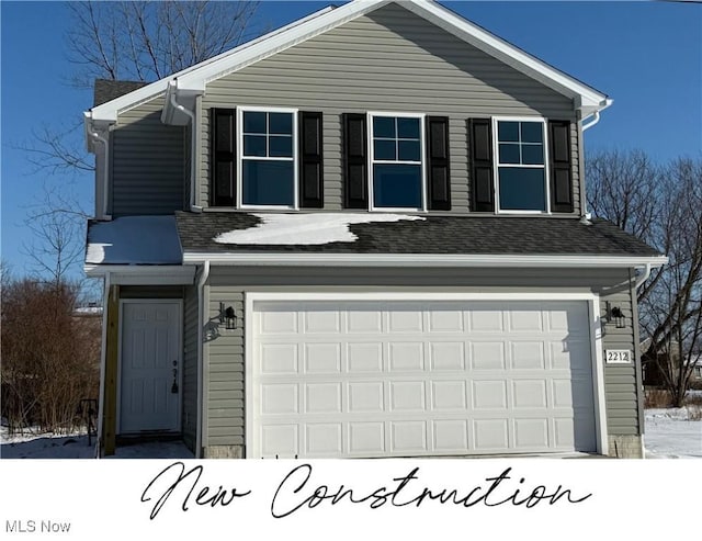 front facade featuring a garage