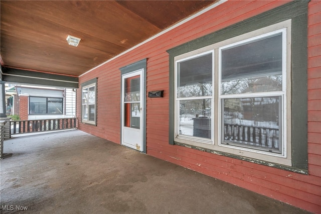 view of patio with covered porch