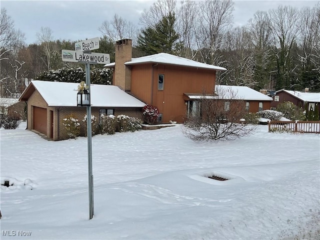 view of snowy yard