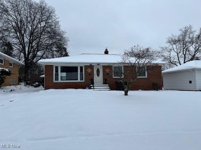 4465 E Frontenac Dr, Warrensville Heights, OH 44128 - view of single story home