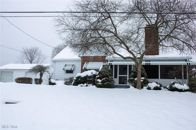 view of front of home