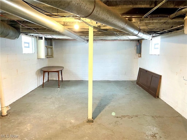 view of basement