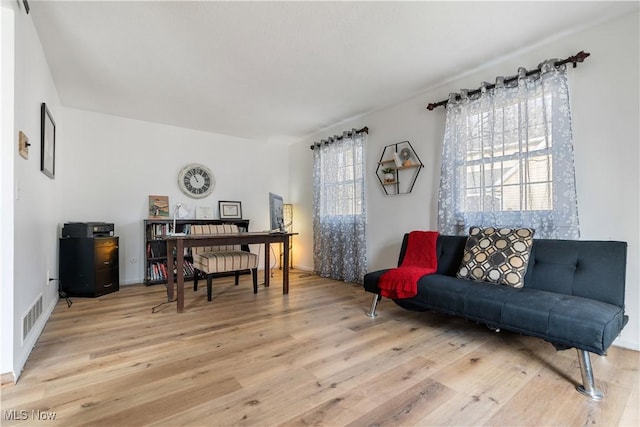 interior space featuring light hardwood / wood-style flooring