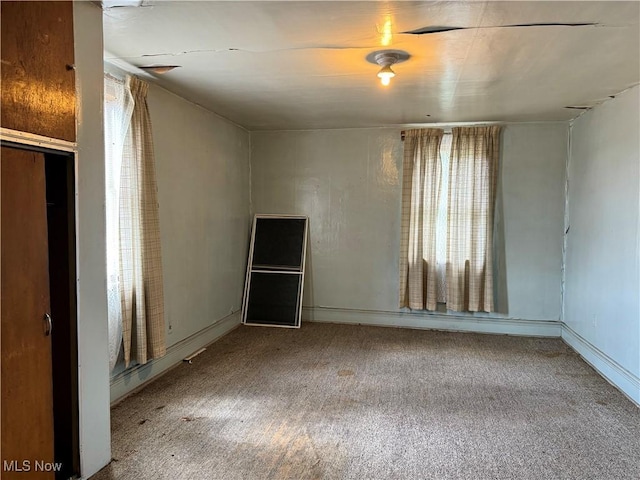 view of carpeted empty room