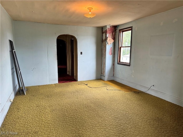 view of carpeted empty room