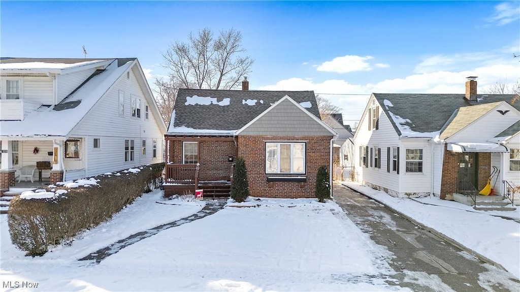 bungalow-style home with covered porch