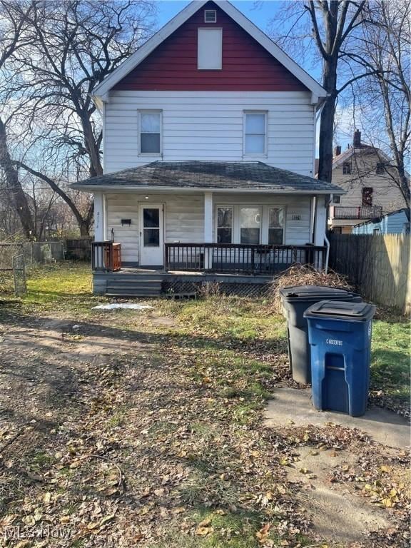 view of front of house with a porch