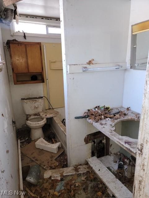 bathroom featuring toilet