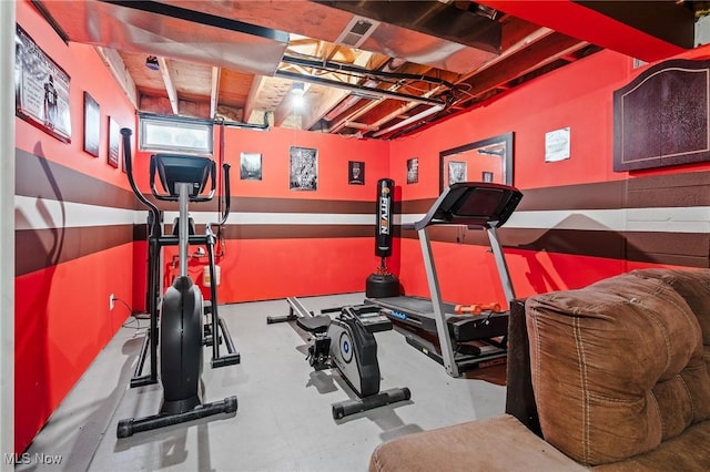 view of exercise room