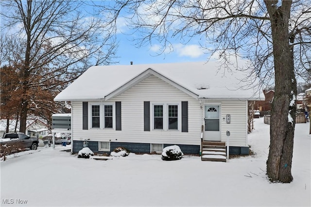 view of front of home