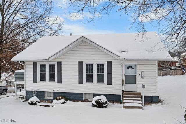 view of front of home