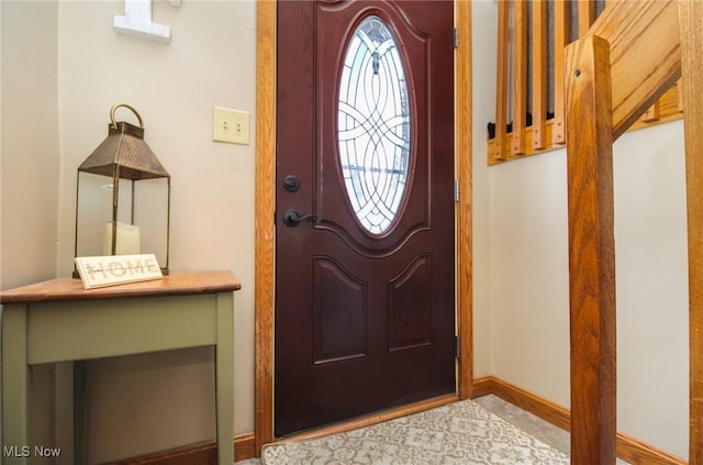 view of entrance foyer