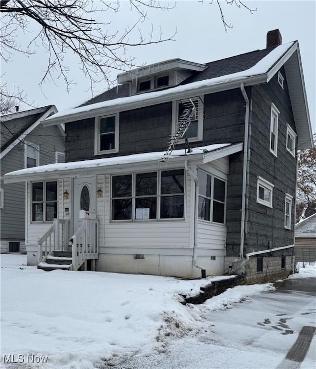 view of front of home